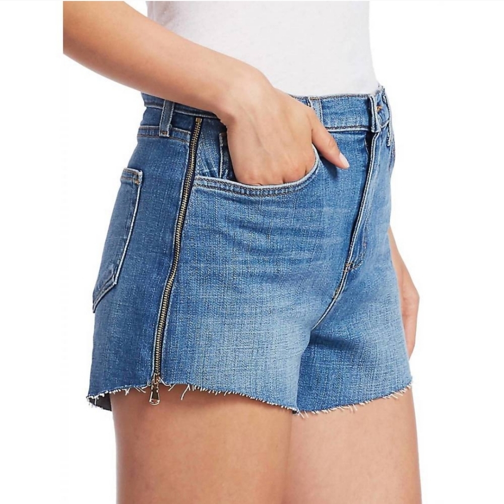 L'AGENCE Ryland High Rise Side Zip Shorts In Sydney Size 27 - Picture 2 of 8